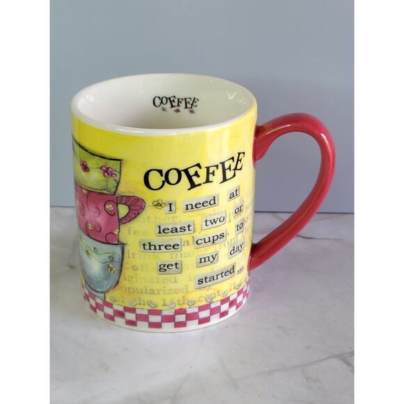 Lang Other - Lang Coffee Two or Three Cups Ceramic Mug with Artwork by Lisa Kaus 17oz 5001351